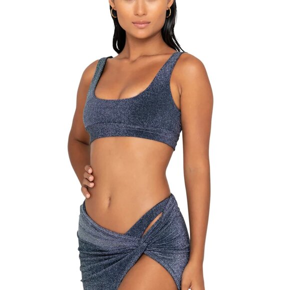 FAE Swim MAVEN Bikini Top - Midnight - Scooped Neckline - Sustainable - Picture 2 of 11